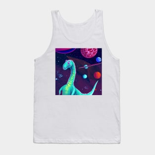 Space dinosaur Tank Top